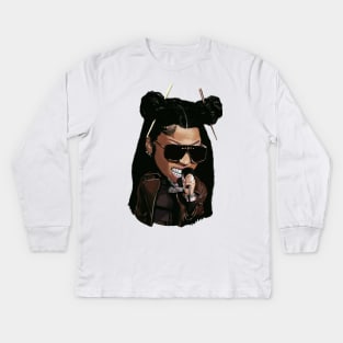 Queen of Rap! Kids Long Sleeve T-Shirt